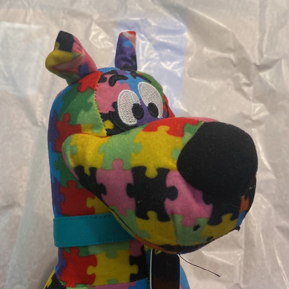Scooby Doo plush 12” puzzle Pice print - Picture 7 of 8